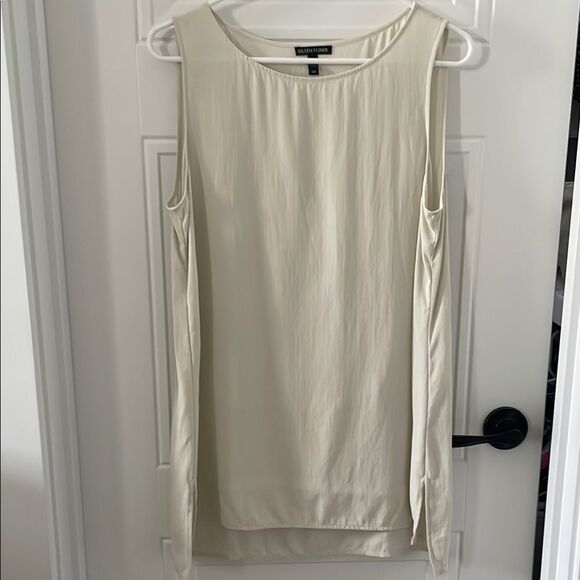 Eileen Fisher Washable Silk Sleeveless Blouse - Picture 1 of 4